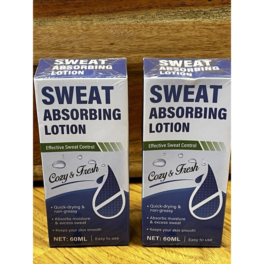 Sweat Absorbing Lotion Block Sweat and Control Oily Skin Pack Of‎ 2